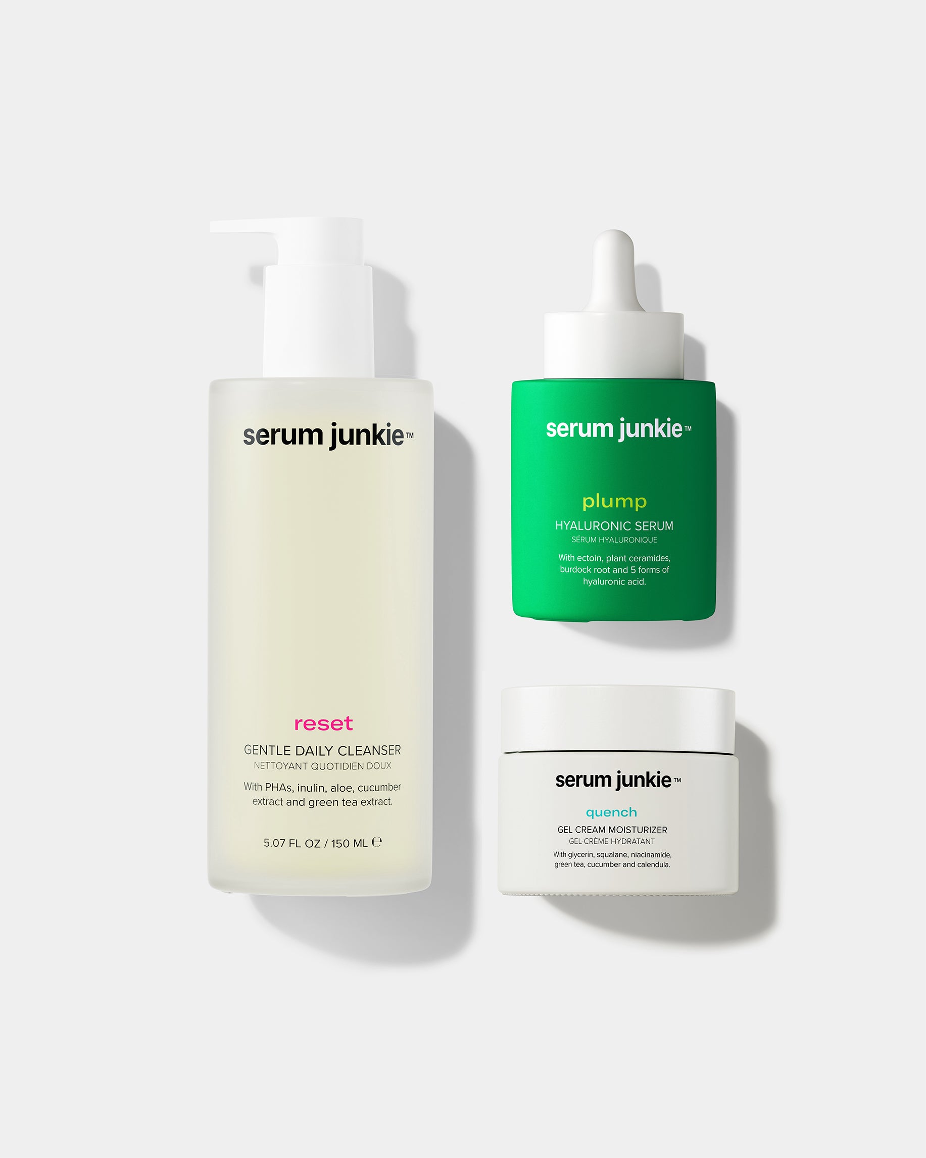 QUENCH Gel Cream Moisturizer, Squalane, Niacinamide, Green